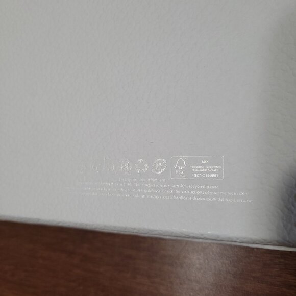 Dior Gift Box Empty White Gold Decorative Storage Organizer Logo 10.5 x 10.5 in - Picture 7 of 12